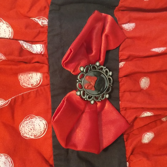 Disney red white polka dot Minnie mouse sleeveless dress - Picture 6 of 7